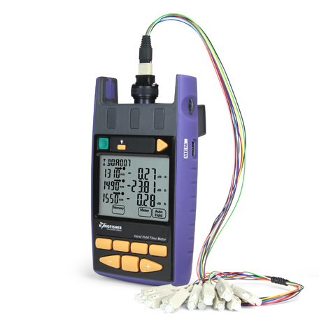 MPO Breakout Cable connected to Optical Light Source